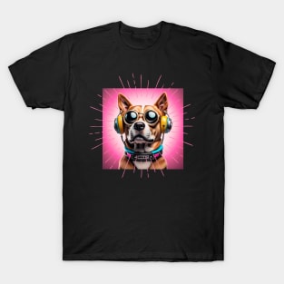 Beige futuristic dog T-Shirt